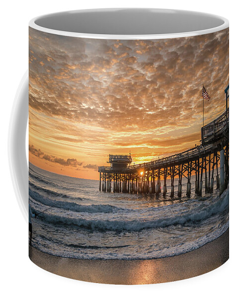 Sunrise Coffee Mug featuring the photograph Sunrise Fishing by Jaime Mercado