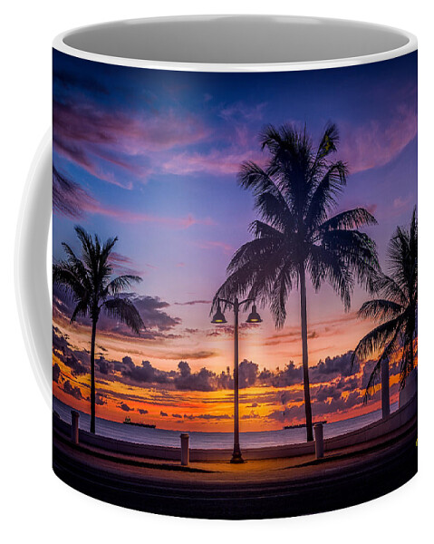 Natural Forms Coffee Mug featuring the photograph Sunrise on Fort Lauderdale Beach by Rikk Flohr