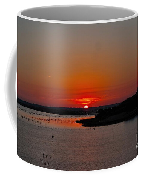 Sunrise Coffee Mug featuring the photograph Sunrise on Lake Ray Hubbard by Diana Mary Sharpton