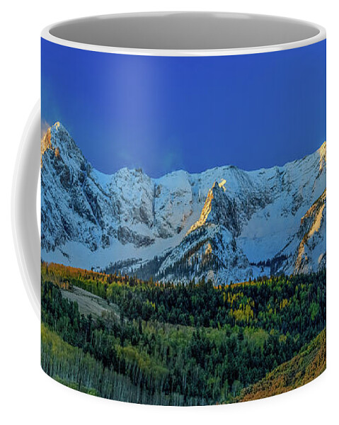 Colorado Coffee Mug featuring the photograph Sunrise On The Dallas Divide by Doug Sturgess