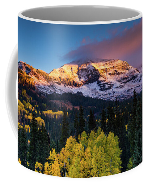 America Coffee Mug featuring the photograph Sunrise Over Mount Owen by John De Bord