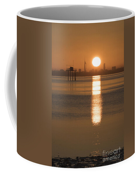 Sun Coffee Mug featuring the photograph Sunrise over Portsmouth by Clayton Bastiani
