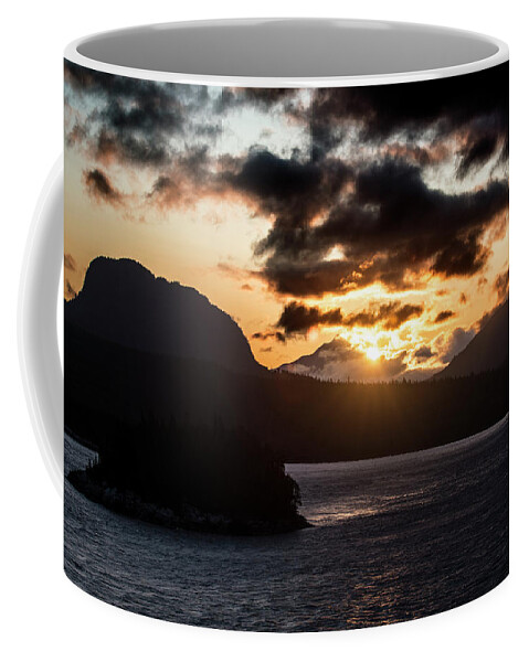Landscape Coffee Mug featuring the photograph Sunrise over the Inland Passage by Matt Swinden