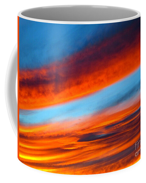 Abstract Photo Coffee Mug featuring the photograph Sunset Abstract by Kelly Holm