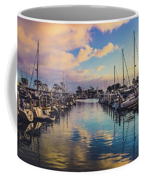 Boat Coffee Mug featuring the photograph Sunset at Dana Point Harbor by Andy Konieczny