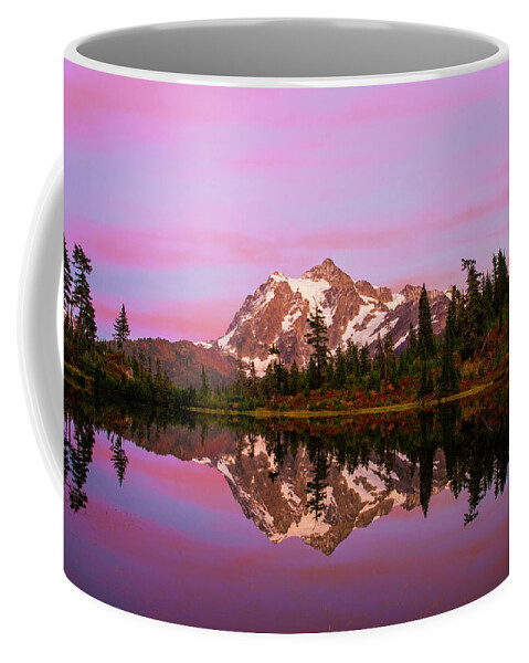 Sunset Coffee Mug featuring the photograph Sunset at Picture Lake by Christopher Swafford