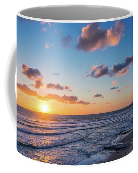 Beach Coffee Mug featuring the photograph Sunset at Swami's Beach by David Levin