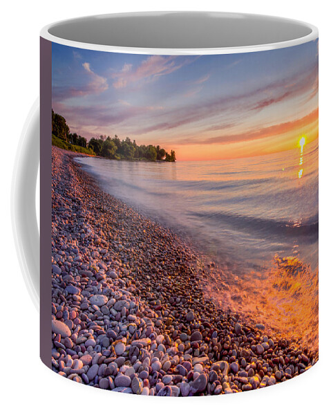 Oswego Coffee Mug featuring the photograph Sunset at The Loop by Rod Best