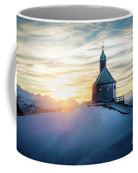 Wallberg Coffee Mug featuring the photograph Sunset At The Top by Hannes Cmarits