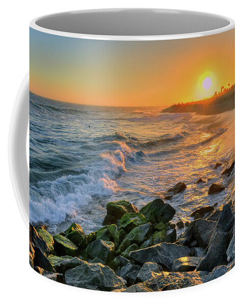 Sunset Coffee Mug featuring the photograph Sunset At The Wedge by Eddie Yerkish