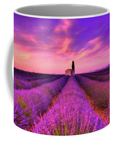 Provence Coffee Mug featuring the photograph Sunset Blues by Midori Chan