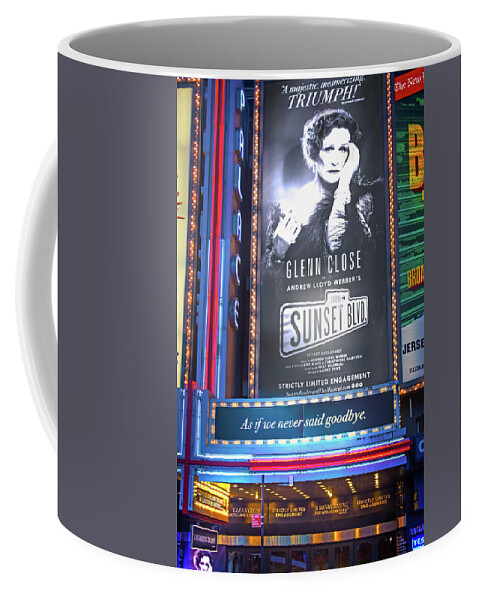 New York City Coffee Mug featuring the photograph Sunset Boulevard on Broadway by Mark Andrew Thomas