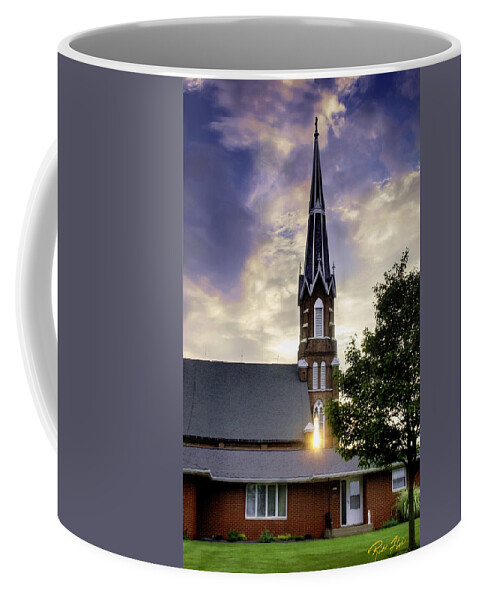 Buildings Coffee Mug featuring the photograph Sunset Church by Rikk Flohr