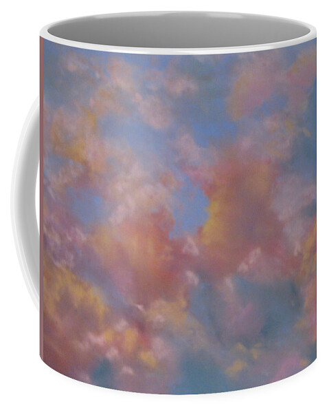 Landscape Coffee Mug featuring the pastel Sunset Clouds by Constance Gehring