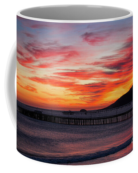 Sunset Coffee Mug featuring the photograph Sunset Clouds Over Avila Beach by Mimi Ditchie
