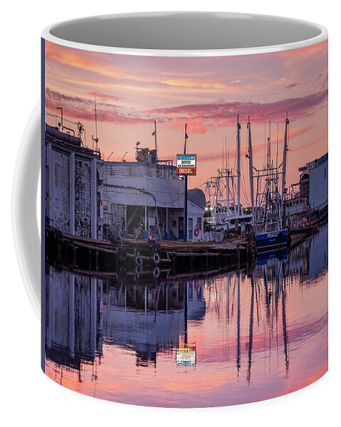 Bayou Coffee Mug featuring the photograph Sunset Colors and Reflections in the Bayou by Brad Boland