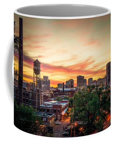 Lucky Strike Coffee Mug featuring the photograph Sunset from the Hill by Stacy Abbott