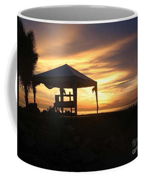 Massage Coffee Mug featuring the photograph Sunset Massage by Vivian Martin