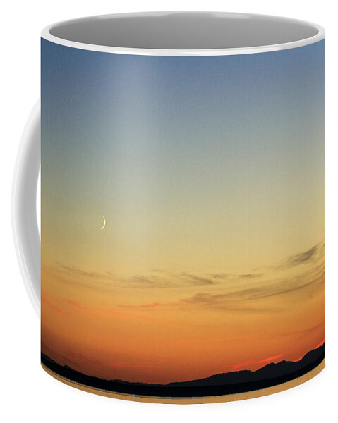 Sunset Coffee Mug featuring the photograph Sunset Moon by Monte Arnold
