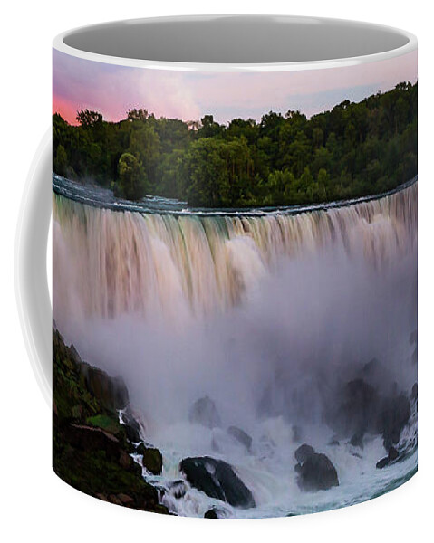 #jefffolger Coffee Mug featuring the photograph Sunset on Niagara Falls New York by Jeff Folger