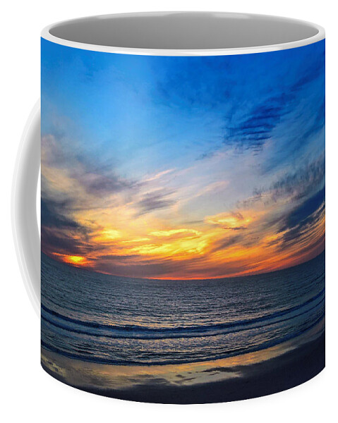 Sunset Coffee Mug featuring the photograph Sunset on Solana Beach by Agnes Caruso