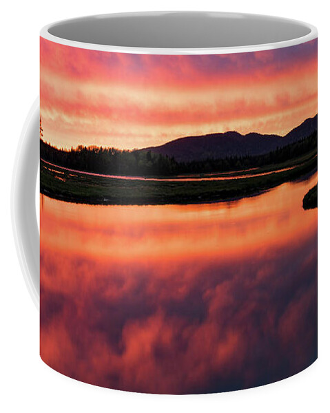 Sunset Coffee Mug featuring the photograph Sunset over Acadia National Park by Holly Ross