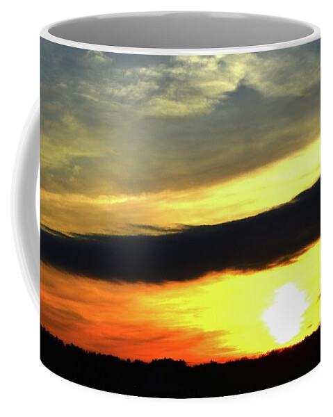 Abstract Coffee Mug featuring the photograph Sunset Over Barrie Two by Lyle Crump
