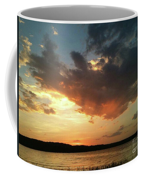Sunset Coffee Mug featuring the photograph Sunset over Bridgeport Lake by Elizabeth Harshman