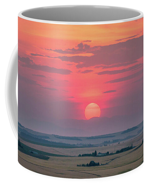 Photosbymch Coffee Mug featuring the photograph Sunset over the Plains by M C Hood