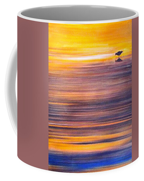 Sunset Coffee Mug featuring the painting Sunset Reflections by Cara Frafjord