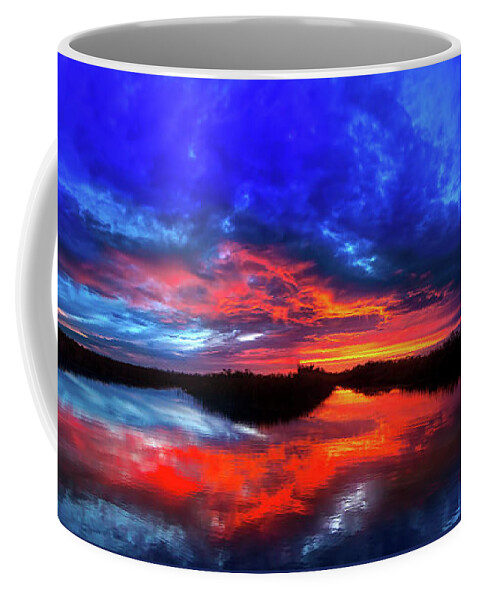 Sunset Coffee Mug featuring the photograph Sunset Reflections by Mark Andrew Thomas
