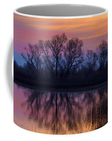 Scenic Sunset Landscape Coffee Mug featuring the photograph Sunset Silhouettes by Kathleen Bishop