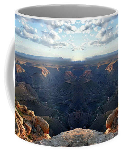 Valley Of The Gods Coffee Mug featuring the photograph Sunset Tour Valley Of The Gods Utah Pan 09 Mirrored by Thomas Woolworth