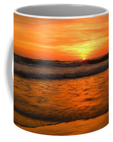 Landscapes Coffee Mug featuring the photograph Cardiff Waves #1 by John F Tsumas