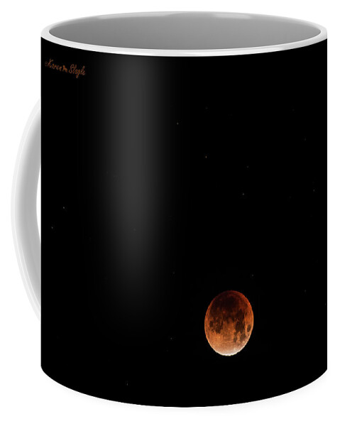 Super Moon Coffee Mug featuring the photograph Super Blue Blood Moon January 31, 2018 by Karen Slagle