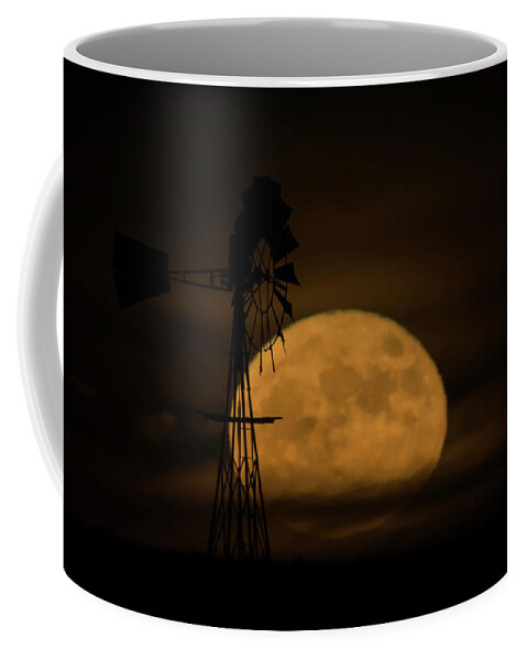 Moon Coffee Mug featuring the photograph Supermoon Rise 3 11-14-2016 by Ernest Echols