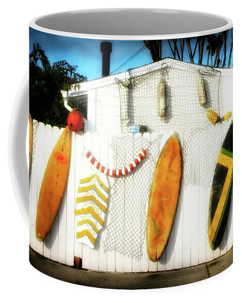 Beach Scene Coffee Mug featuring the photograph Surf Shack Shaker by Gus McCrea