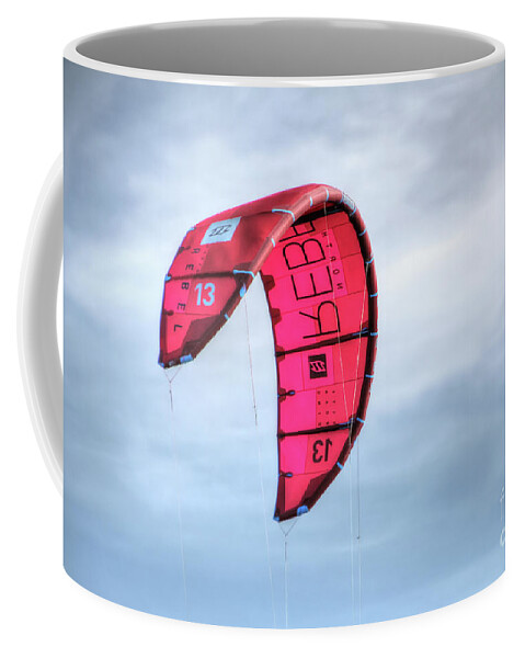 Adrian Laroque Coffee Mug featuring the photograph Surfing Kite by LR Photography