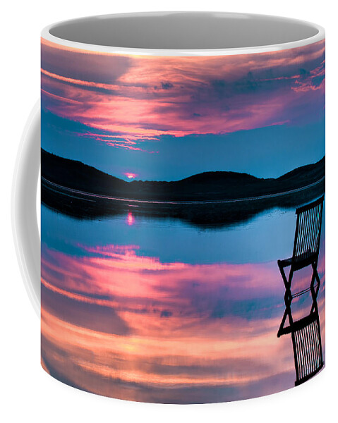 Background Coffee Mug featuring the photograph Surreal Sunset by Gert Lavsen