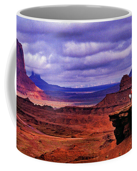 Monument Valley Coffee Mug featuring the photograph Surveying His Native Land by Paul W Faust - Impressions of Light