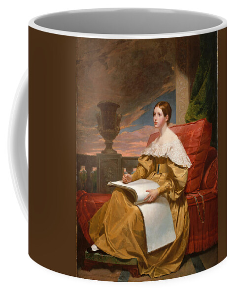 Samuel Finley Breese Morse Coffee Mug featuring the painting Susan Walker Morse. The Muse by Samuel Finley Breese Morse