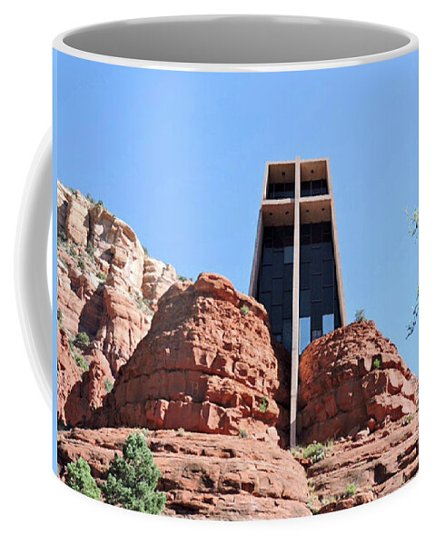 Mountains Coffee Mug featuring the photograph Suzannes Chapel Of The Holy Cross Sedona 3   by Jay Milo