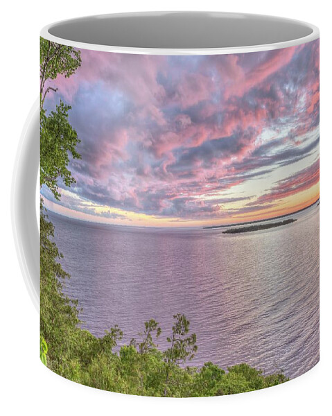 Door County Coffee Mug featuring the photograph Sven's Bluff Sunset by Paul Schultz
