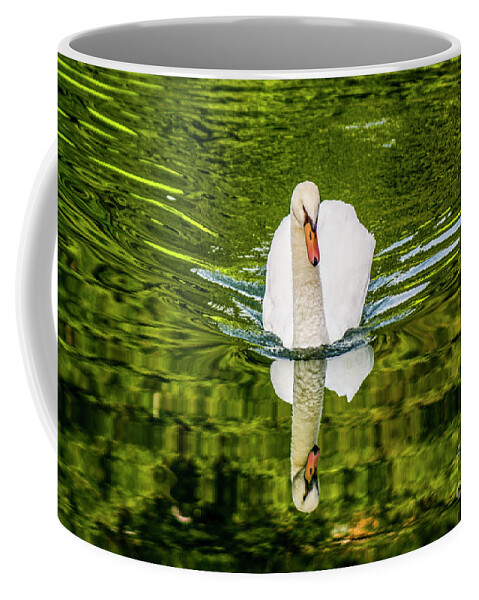 Animal Coffee Mug featuring the photograph Swan Lake Nature Photo 892 by Ricardos Creations