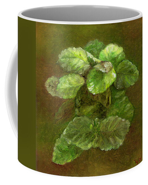 Houseplant Coffee Mug featuring the painting Swedish Ivy by FT McKinstry