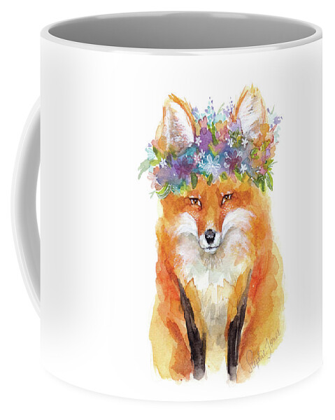 Fox Coffee Mug featuring the painting Sweet Ambrosia by Stephie Jones