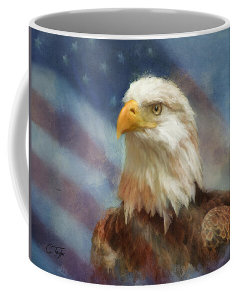 Bald Eagle Coffee Mug featuring the painting Sweet Land of Liberty by Colleen Taylor