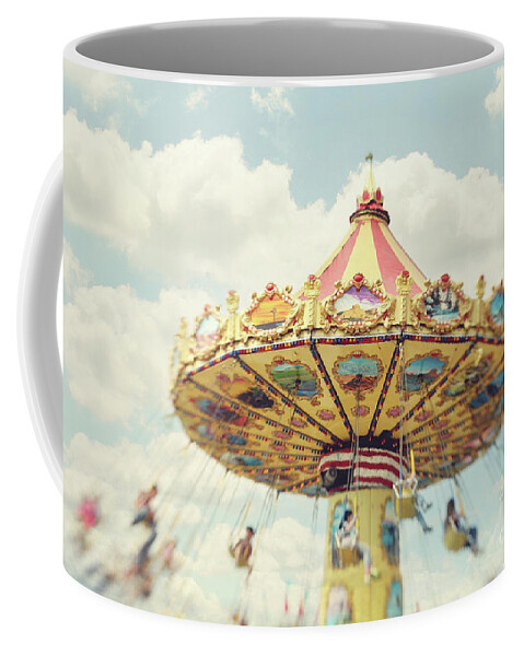 Carnival Coffee Mug featuring the photograph Swings by Sylvia Cook