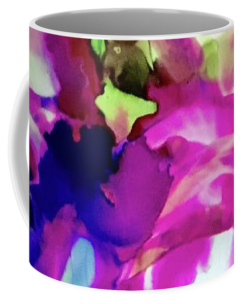 Swirls Of Floral Pattern. Flowers Coffee Mug featuring the painting Swirls by Tommy McDonell