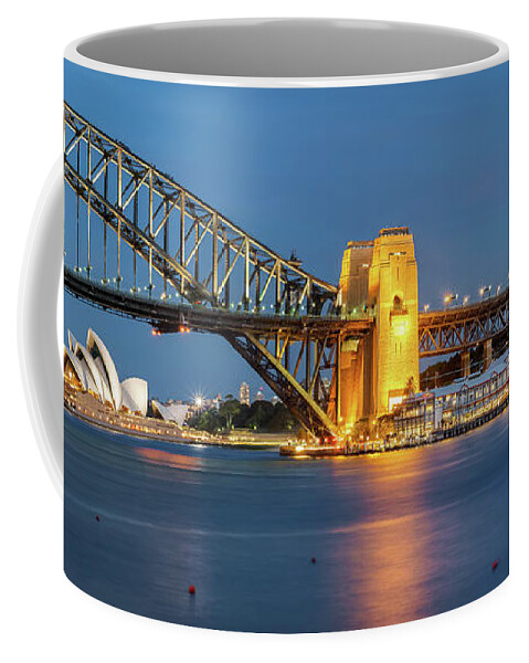 Sydney Coffee Mug featuring the photograph Sydney Harbour at Dusk by James Udall